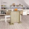 Day and Night - Day and Night Sonoma Oak Plywood Dining Table 110x60x75cm