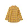 Uniqlo Plaid Single-Breasted Point Collar Long Sleeve Shirt Women Shirts 461422-46