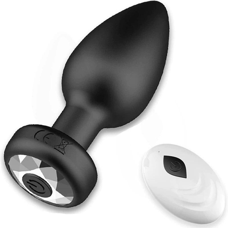 Wireless Remote Control Vibrating Anal Plug for Female & Prostate Stimulation - Adult Toy