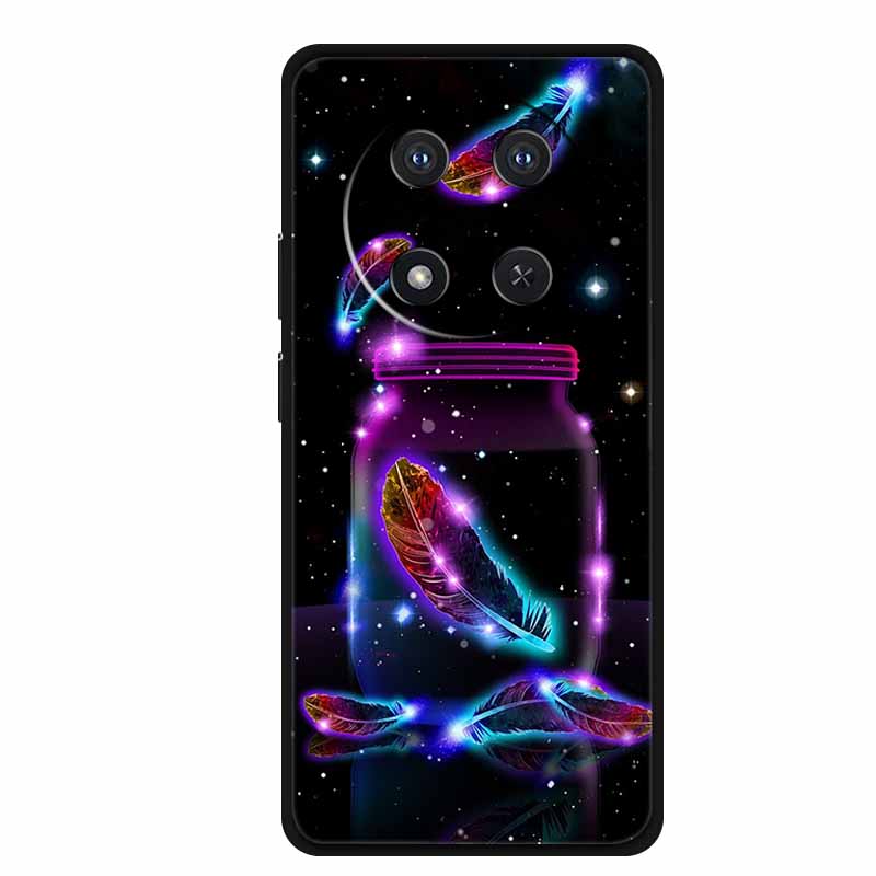 Phone Case For Honor X9c Back Cover Case Black Silicone Soft Funda For Honor Magic 7 lite X60 Pro 5G Case Magic7 lite 7lite Capa