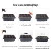 Transparent Tall Seedling Tray with Lid for Moisturizing and Heat-Preserving, Ideal for Succulent Cultivation and Seedlings