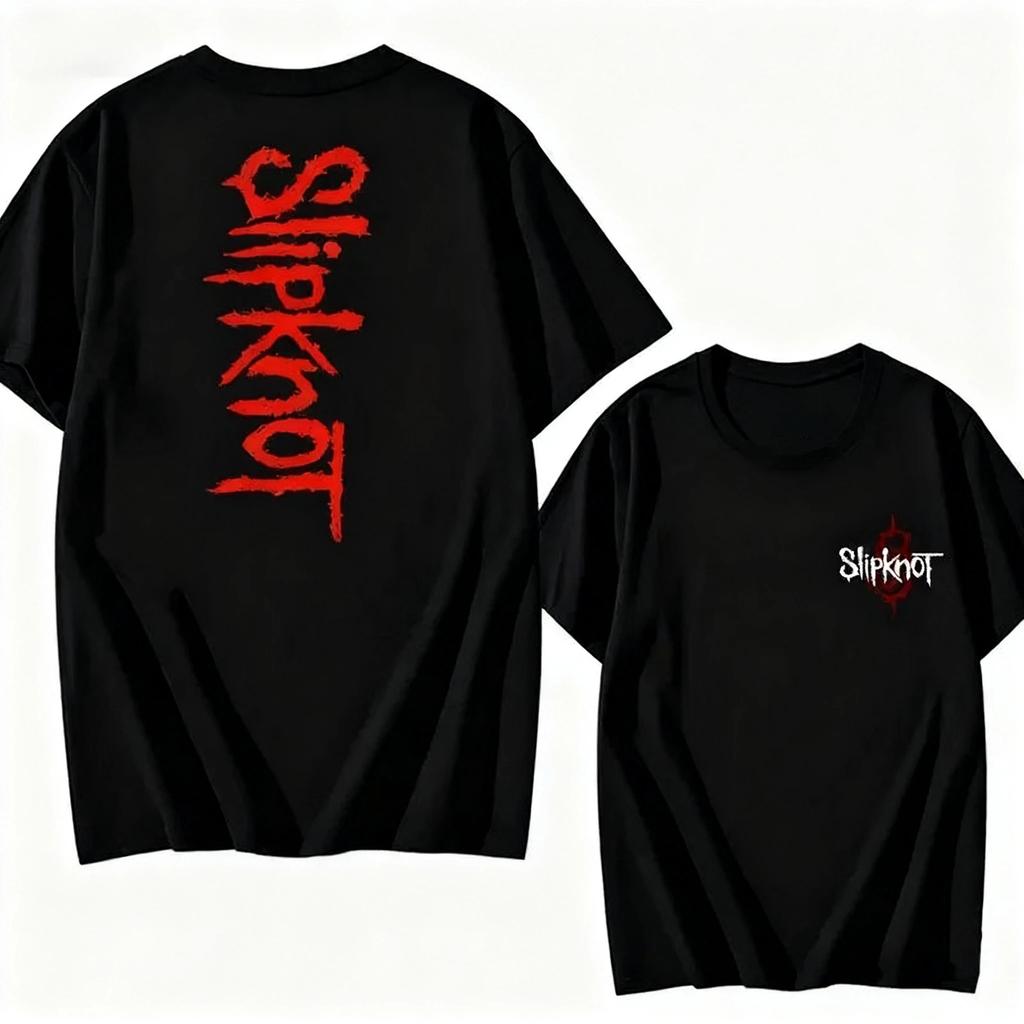 Vintage Washed Slipknot Nu Metal Alternative Metal Band Printed Cotton T-shirt Men Women Tee Summer Casual Fashion Clothing Tops Streetwear