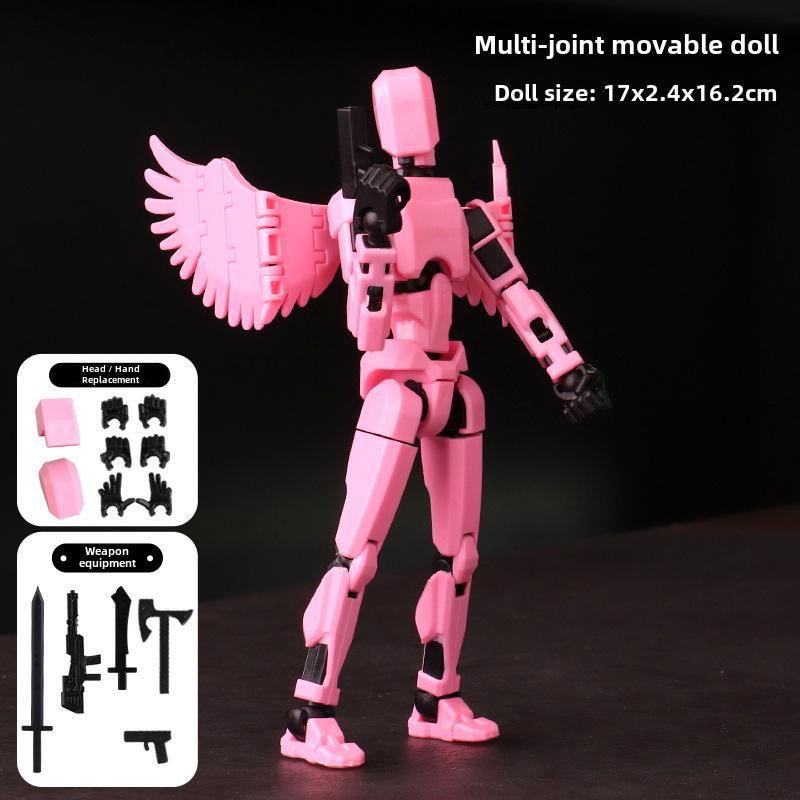 Lucky Doll: 13-Point Articulated 3D Printed Toy, 3rd Gen DIY Stress Relief Figure