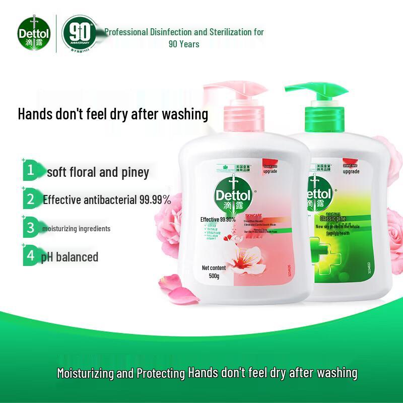 Dettol Antibacterial Hand Wash - Nourish & Protect + Classic Pine Twin Pack