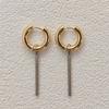 Fashion Heart Star Pendant Asymmetrical Earrings For Women Simple Geometric Circular Ear Buckle Jewelry Accessories Gift