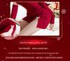 Red Christmas Bunny Girl Lingerie Set - Knit Bodycon Dress & Battle Robe