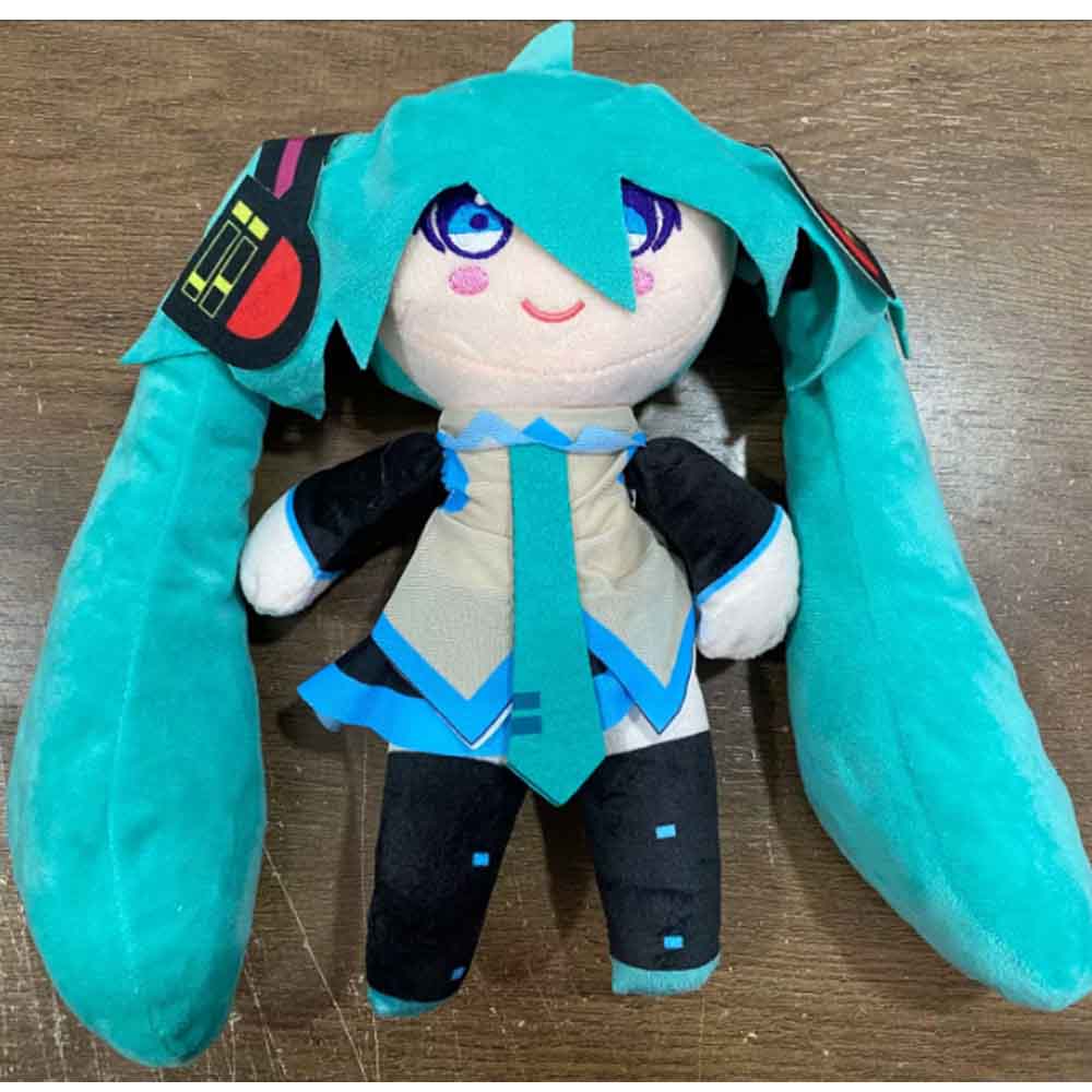 **New 24.5cm Hatsune Miku Plush Fuwafuwa Anime Kawaii Cute Cool Toys Dolls Plush Room Car Desk Decoration Birthday Gifts For Fan