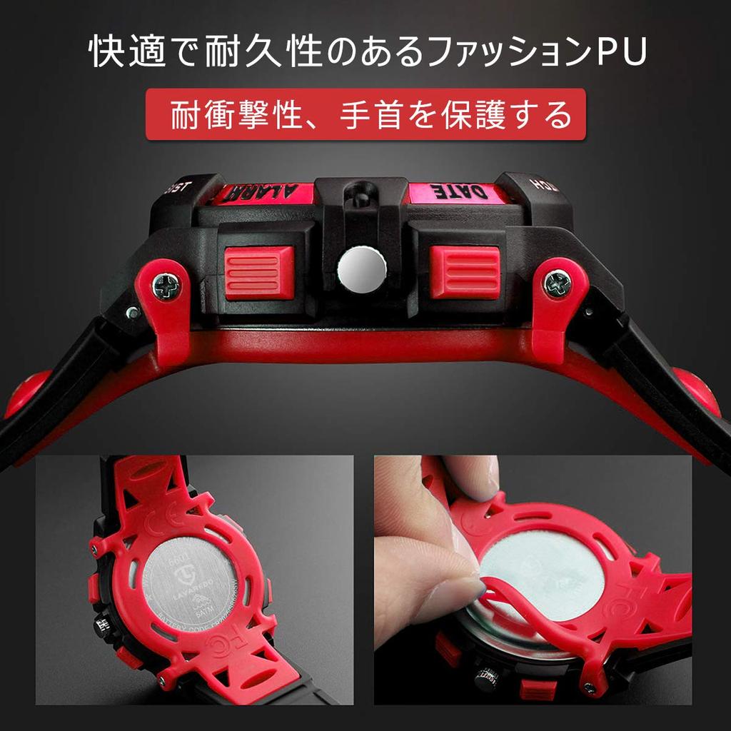 Armbanduhr Jungen Sportuhr Outdoor Multifunktional Wasserdicht Alarm Datum Tagesanzeige Dualzeit LED Analoganzeige Mädchen Jungen Digitaluhr Kinder