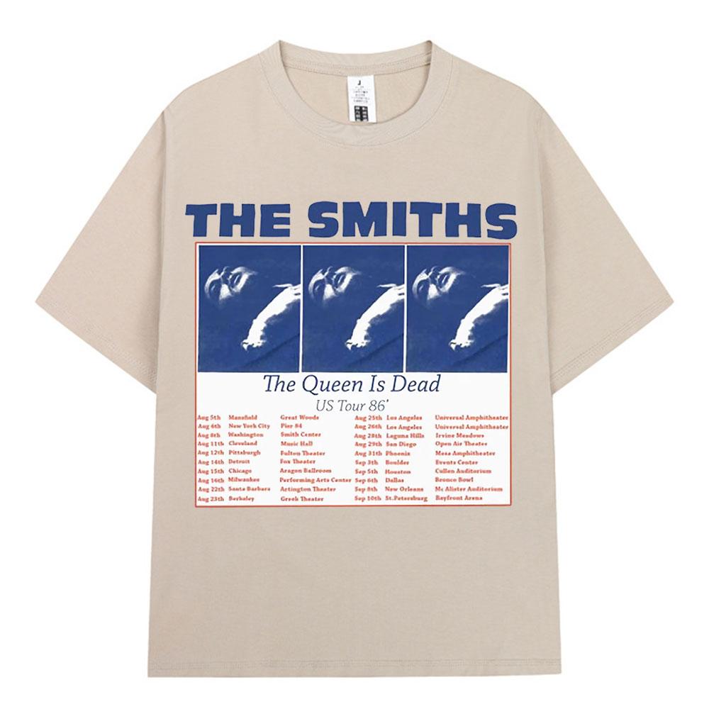 

The Smiths The Queen Is Dead Футболка 1980-х Інді, Morrissey X Футболка Вінтажний Панк-рок Формація Бавовняна Футболка Вуличний одяг XL