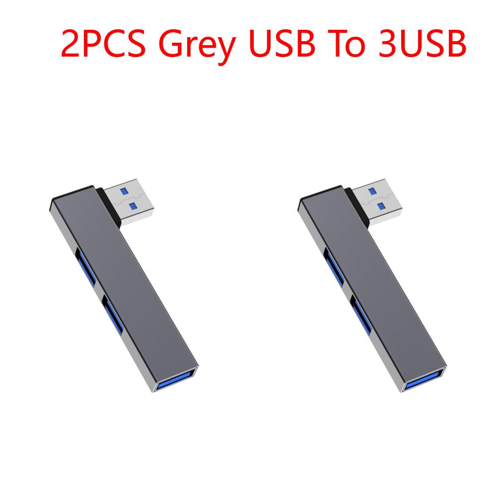 

3 в 1 USB-разветвитель-концентратор, скорость 5,0 Гбит/с, 3 порта USB, док-станция OTG USB 3.0/Type-C 3.0 на 3 USB для ПК, ноутбука, ноутбука