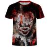 Summer Round Neck 3D Joker Resurrection Night Print Top Fashionable Casual Short Sleeved Men's T-shirts