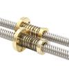 1/2/4pcs Anti-Backlash Nut TR8 Trapezoidal Lead Screw, 8mm Shaft Pitch 2mm 2/4mm Lead Linear Drive 3D Printing Components