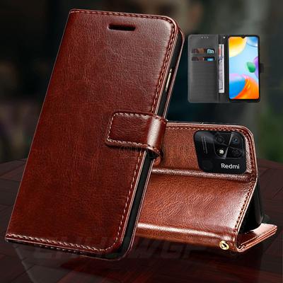 Leather Wallet Phone Bags Case For Xiaomi Redmi 10A 10C 10 Prime 10 A C Redmi10 redmi10A redmi10C Shockproof Card Slot Stand Holder Flip Book Cover