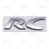 Car Styling RC CC 3D Metal Zinc Alloy Car Badge Body Fender Rear Trunk Adhesive Decal Emblem for Volkswagen VW Passat CC RC Zd4