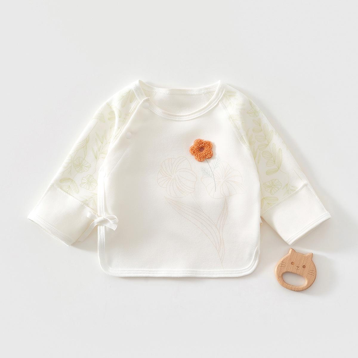 

Anyang Infant & Children s Pure Cotton Seamless Half-Back Newborn Top Pajamas 59