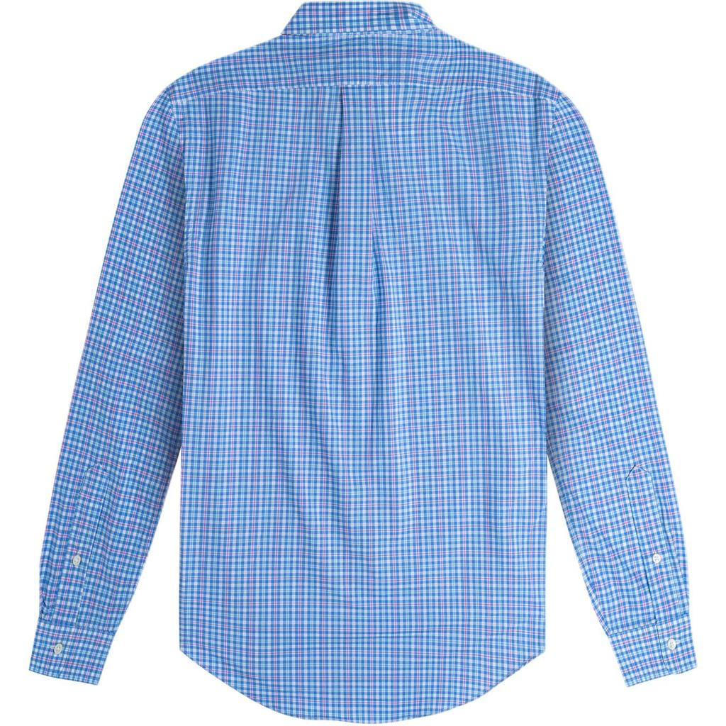 Polo Ralph Lauren Plaid Pony Logo Embroidered Long Sleeve Shirt Men Shirts Blue Pink 710789731-005