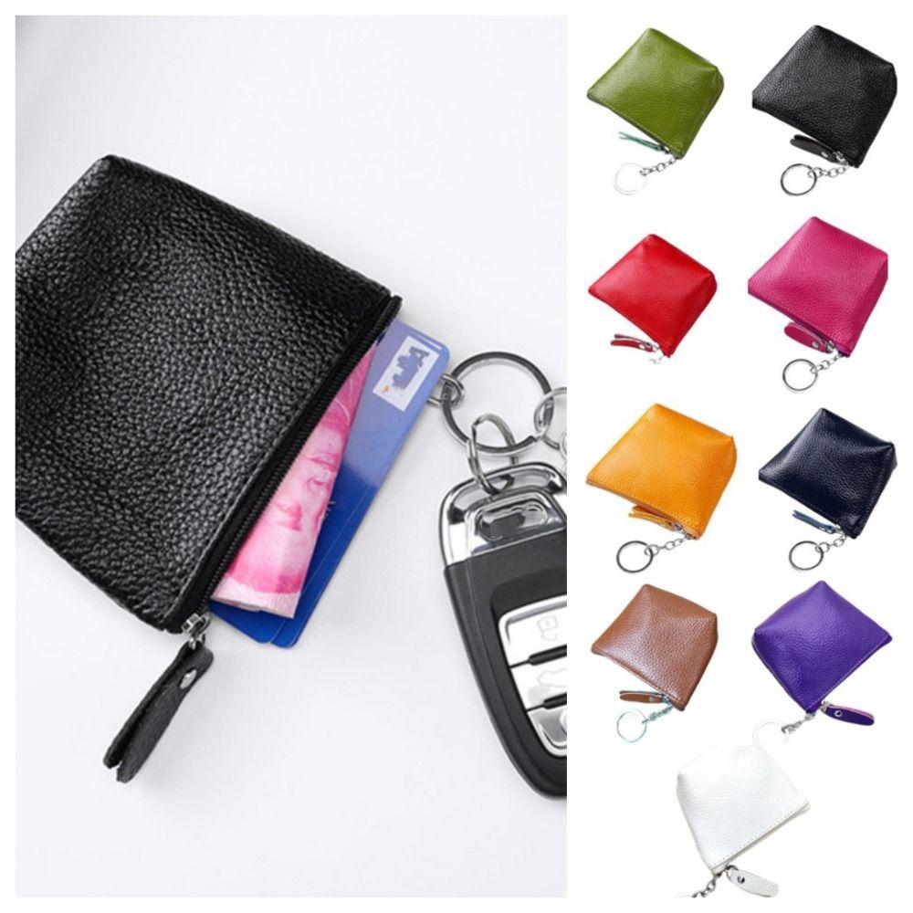 

Mini Small Leather Coin Purse Korean Style Lipstick Storage Bag Portable Earphone Holder Female