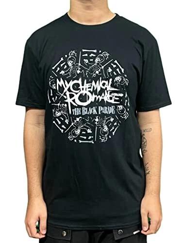 

My Chemical Romance T Shirt Circle March Band Logo Official Mens Black L