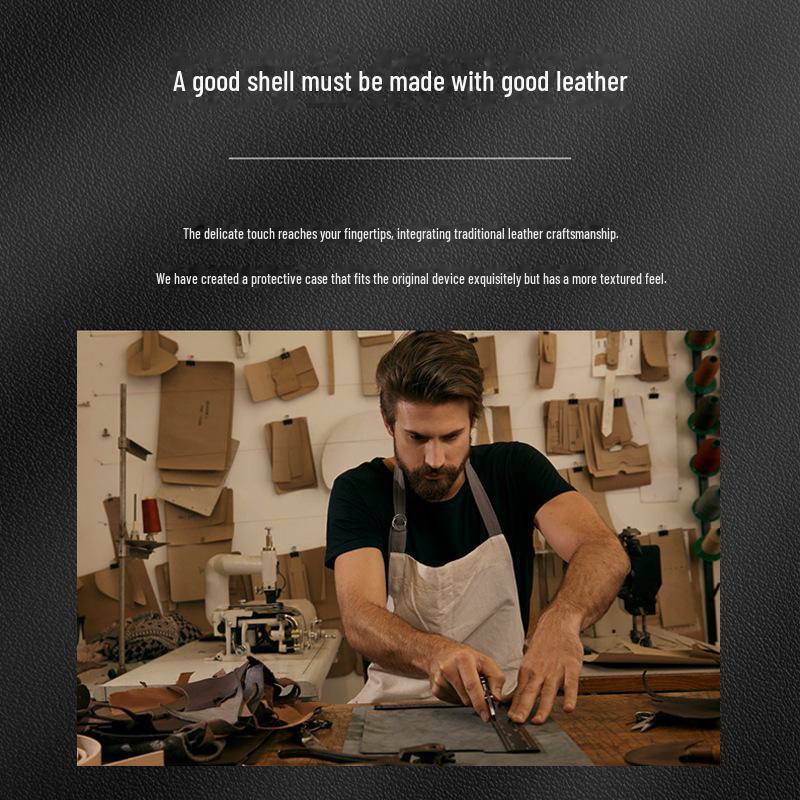 iQOO Z8 Leather Protective Case - Cowhide Grain Full Package for Safety & Style