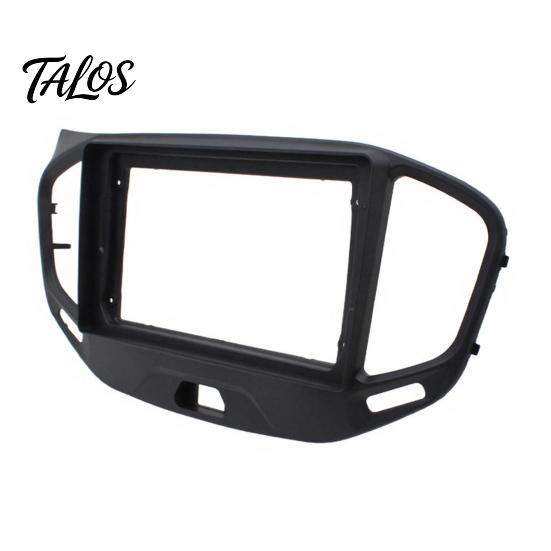 Matte Black Stereo Faceplate 9 Inch Car Radio Dash Kit for Lada Vesta 2015-2018 Dashboard Trim Replacement LHD, Navigation Panel Frame Android Stereo,
