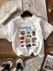 90s Graphic 100% Cotton Women's Cartoon Chic T-Shirt Loose Crew Neck Short Sleeve Top Tee Summer Women Clothing