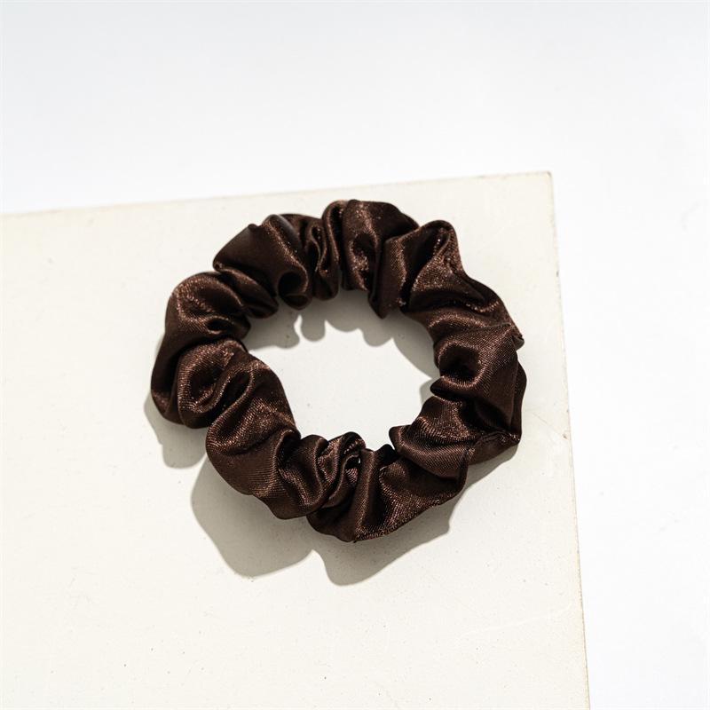 Satin Fabric Scrunchie Set for Women - Elastic Hair Tie Accessories