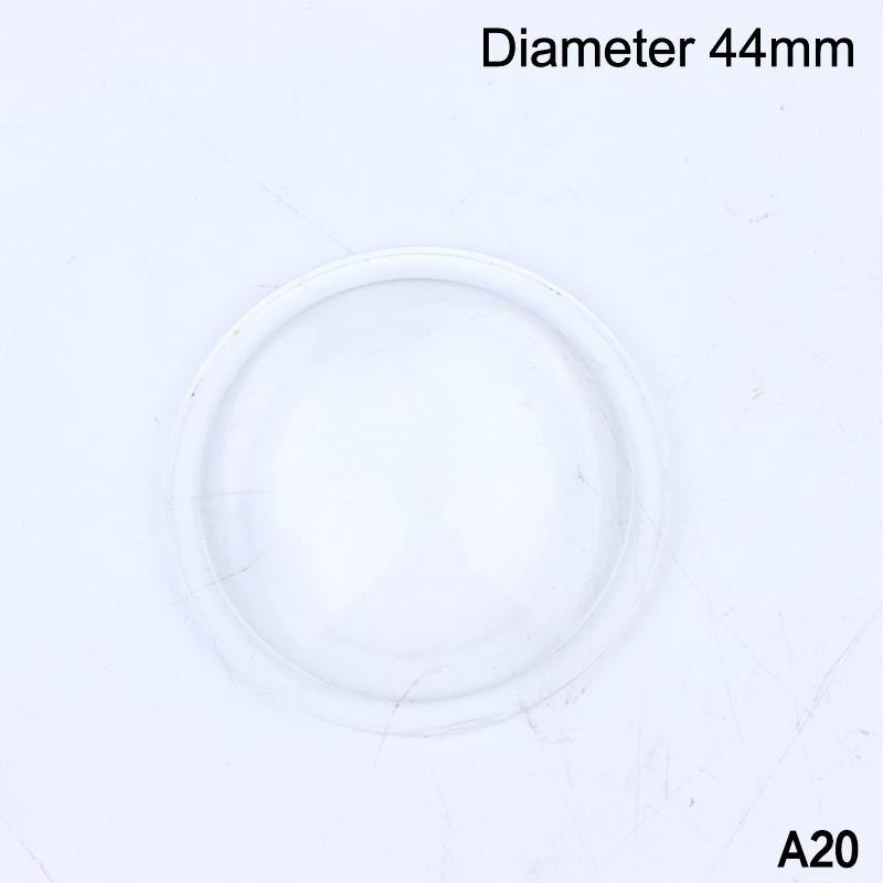 8-44 Mm Round Transparent Acrylic Plano-Convex Lens Flashlight Led Lens Focusing Torch Accessories Magnifying Glass Convex Lens