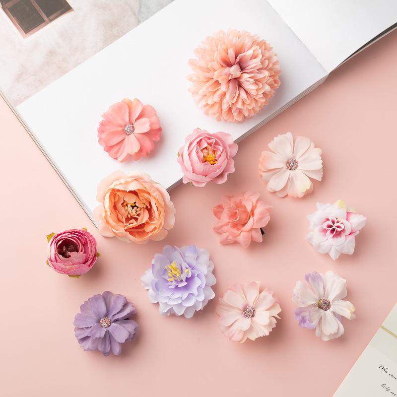 

Ming Style Silk Flower Hanfu Hair Clips for Women – Pair of Zanhua Artificial Flower Accessories