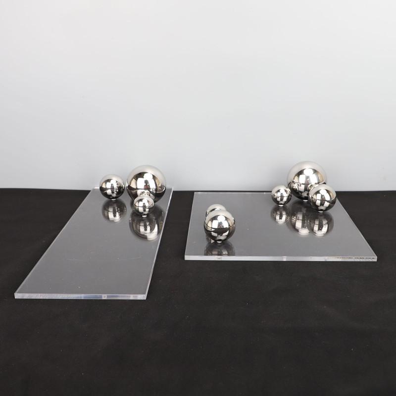 Transparente Acryl-Metallkugel Dekorative Aufbewahrungsschale, Schmuck-Ohrring-Aufbewahrungsbox, Organisationsbehälter für Schreibtisch im Wohnzimmer