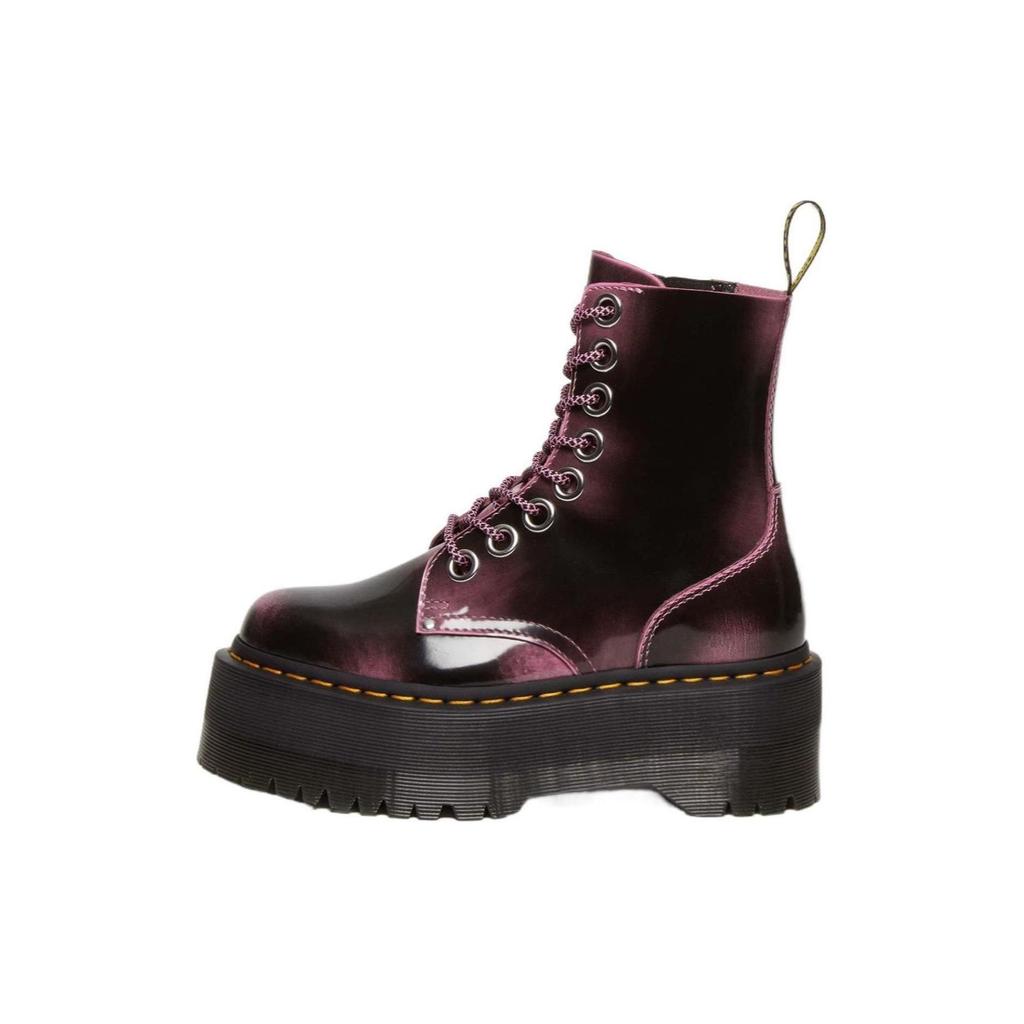 Dr. Martens Leather Comfortable Versatile Thick-Soled Ankle Boots Women ankle boots Black Pink 31413446