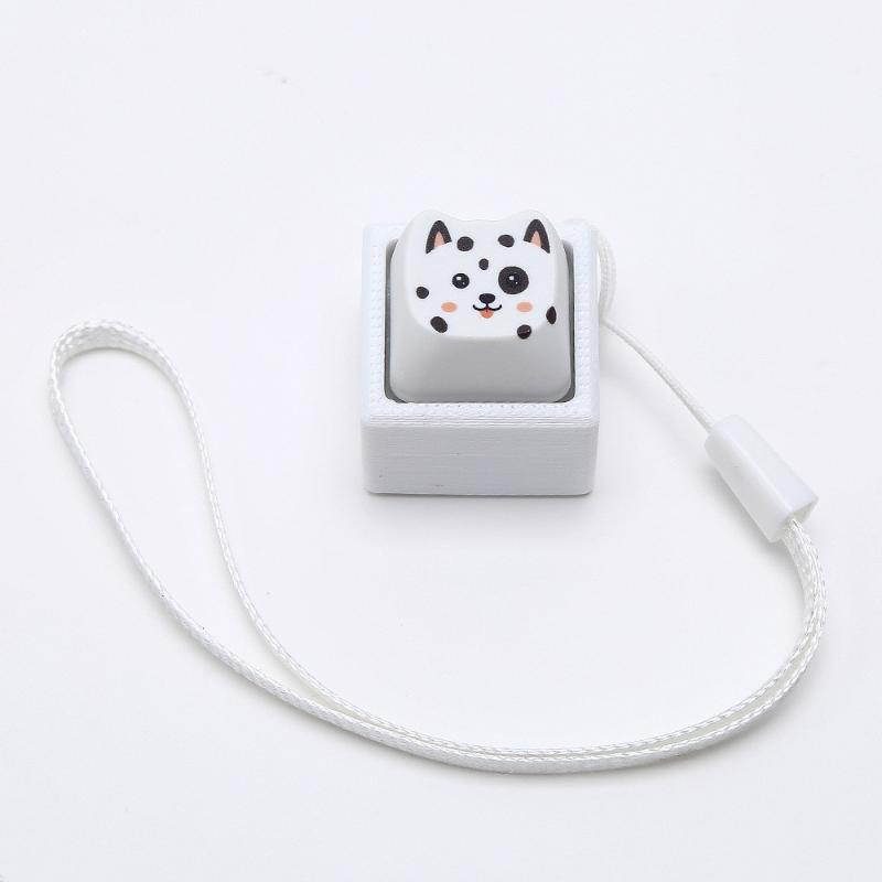Cute Pressable Cartoon Animal Keycap Fidget Keychain Mini Stress Relief Toy for Kids Party Bag Filler