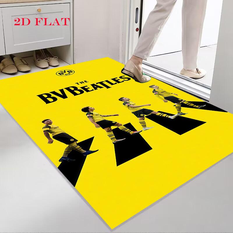 Borussia Dortmund Carpet Rug for Living Room Bedroom Home Sofa Decoration,Kids Play Nonslip Floor Mat