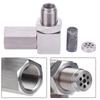 O2 Bung Extension Catalytic Converter 90 Degree P0420 P0430 Exhaust Catalyst Rear Oxygen Sensor Spacer Mini Catalyst O2 Adapter