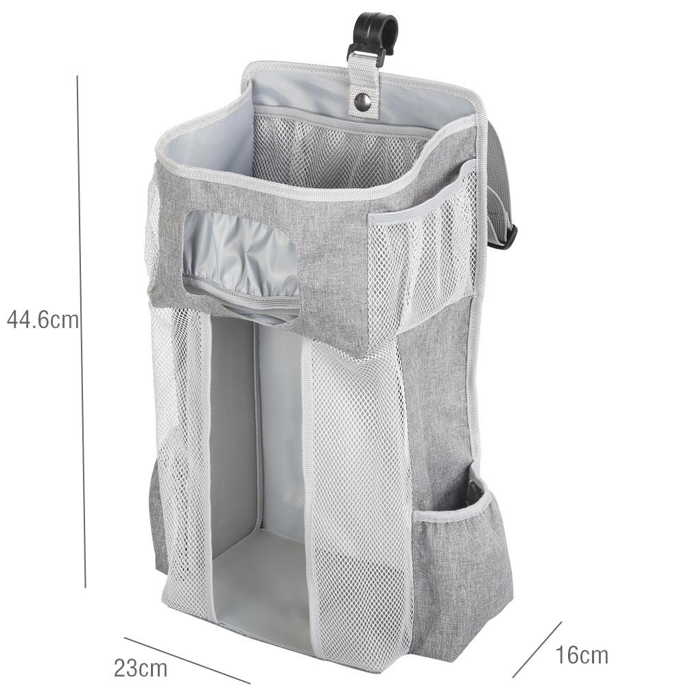 Organizator portabil pentru pătuț de copii Geantă pentru agățat pentru copii esențiale pentru depozitare scutece Geantă pentru leagăn Set de lenjerie de pat Saci pentru scutece
