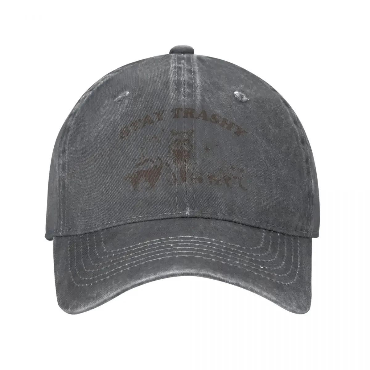 

Funny Raccoon Opossum Skunk Meme Stay Trashy Baseball Caps Stuff Men Women Fashion Nostalgia Raccoons Trucker Hat Adjustable One Size темно-сірий