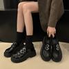 Fashion Uniform Shoes Small Leather Shoes Female British Girl Japanese Wild Black Retro Mary Jane Shoes Women Platform Oxford Shoes