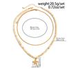 Summer Coconut Shell Beaded Necklace for Men Hip Hop Niche Sun Pendant Collarbone Chain Layered Wear for Men