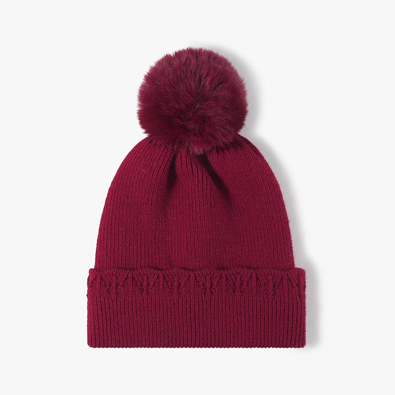 Winter Warm Fleece Womens Knitted Beanie Hat with Pom,outdoor Warm Skull Cap Skull Hat for Women,suitbale for Daliywear,skiing