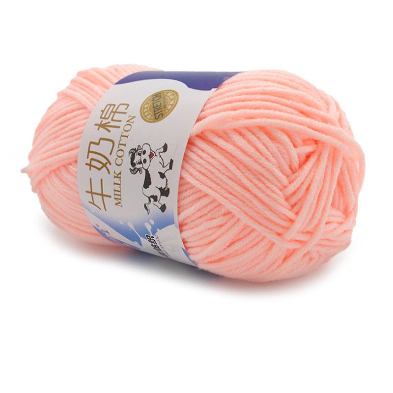 1Pc 50g Crocheting Milk Cotton Yarn Hand Knitting Sweater Blanket Hat Threads Crochet Amigurumi Bag Line 95m