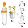 Squeezing Feeding Bottle Cup Baby Pacifier Feeding Set Silicone Cereal Food Supplement Feeder Tableware