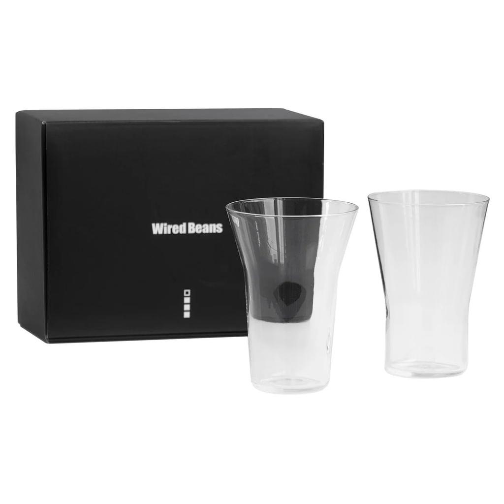 Wired Beans Mizu a pair of clear 340ml perfect for a lifetime of in a gift Glasses, tumblers, companionship, box.
