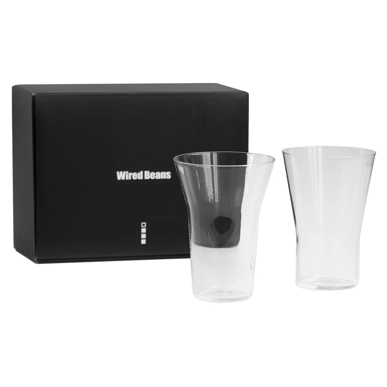 

Wired Beans Mizu a pair of clear 340ml perfect for a lifetime of in a gift Glasses, tumblers, companionship, box.