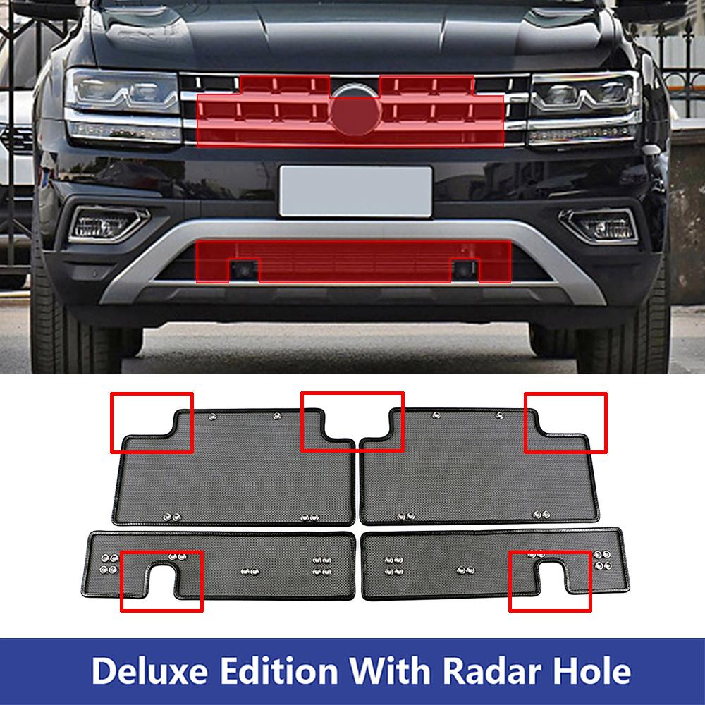 For Volkswagen VW Teramont Atlas 2017 2018 2019 Grills Insect Net Radiator Condenser Protective Cover Anti Insect Sand Mesh