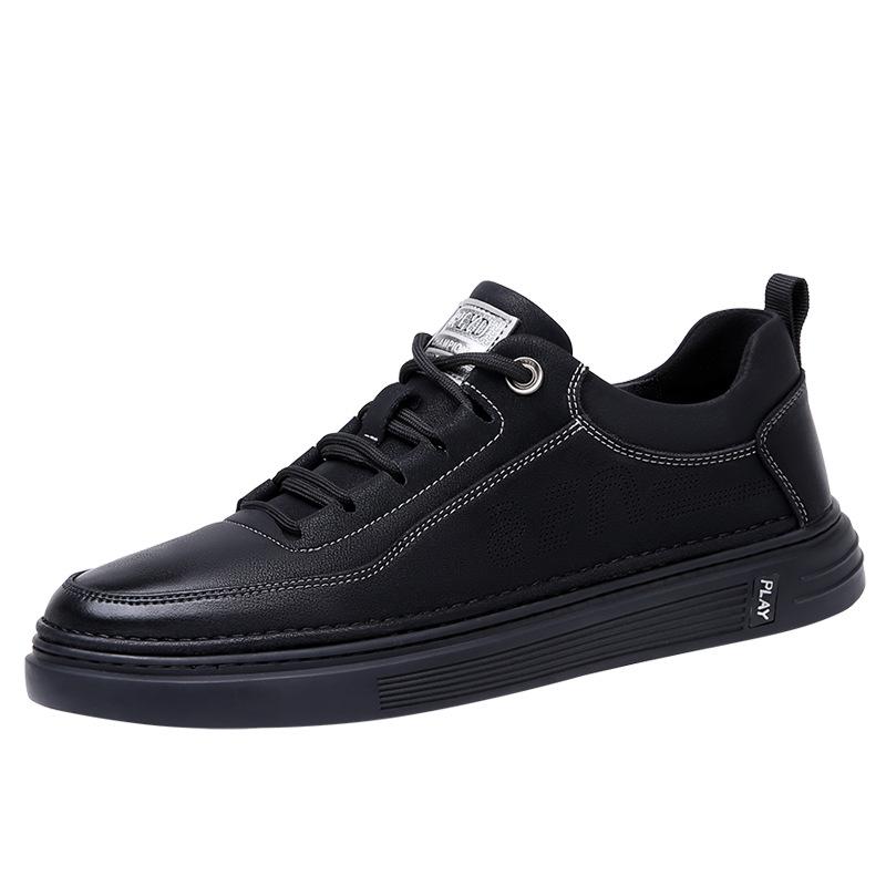 

Модные весенне-осенние модные мужские кроссовки из кожи с толстой подошвой, дизайнерские новые дышащие кроссовки для бега на открытом воздухе 44