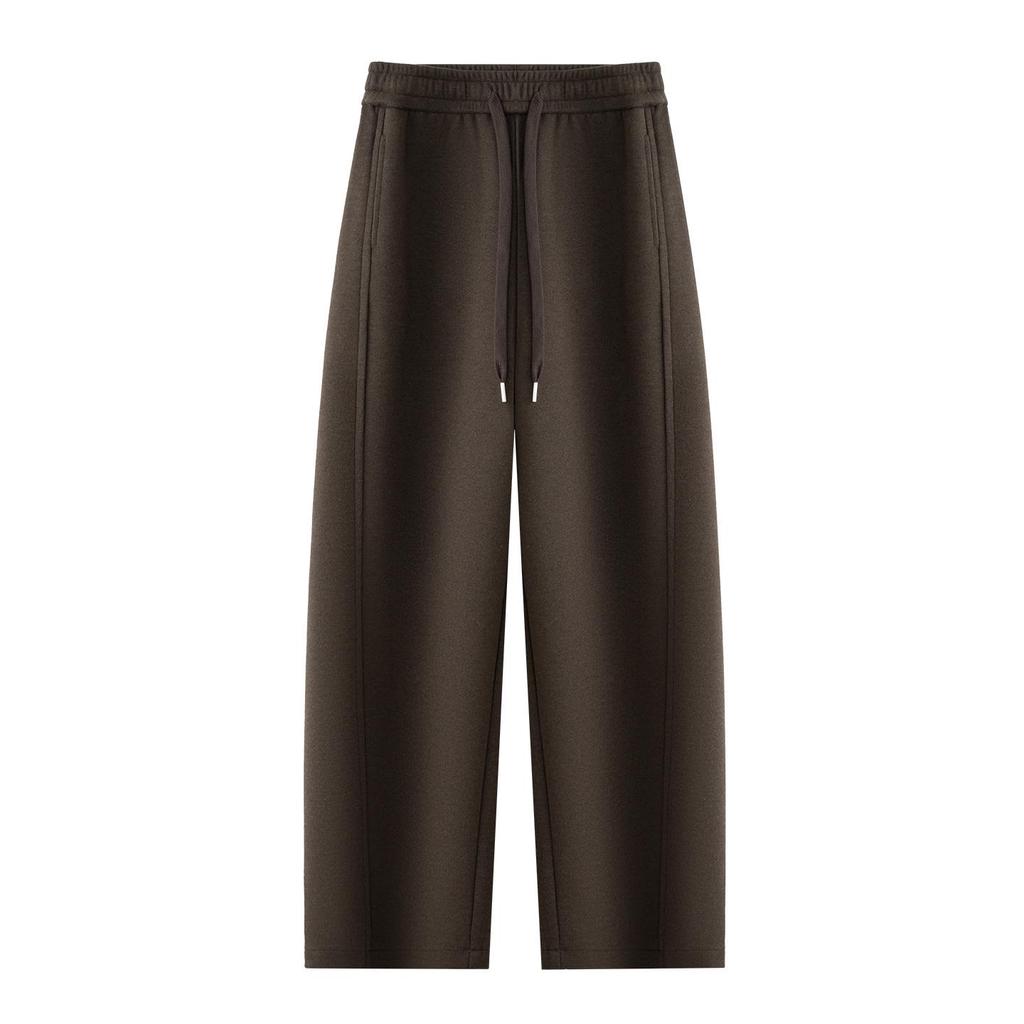 2025 Winter High Waist Wool Fleece-Lined Pants – Curved & Straight Leg Options
