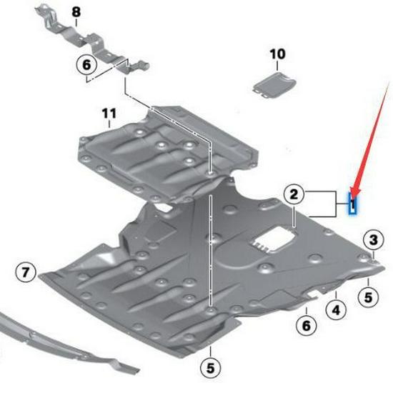 BMW Engine Guard for 1 Series F20 & 3 Series F30 (Part 51757241772)