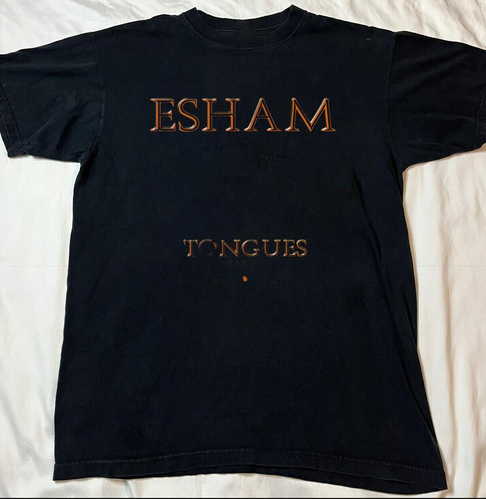 Esham - Языки Черная Хлопковая Рубашка Полный размер S-5XL R06 Унисекс Футболка XXXXL