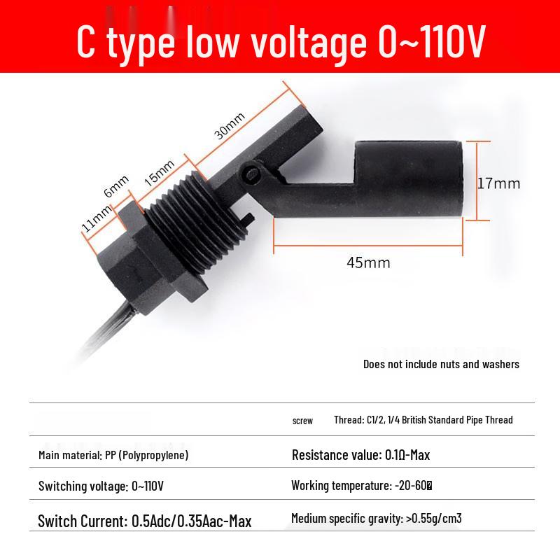 

Low-Pressure Duckbill Side-Mount Float Switch