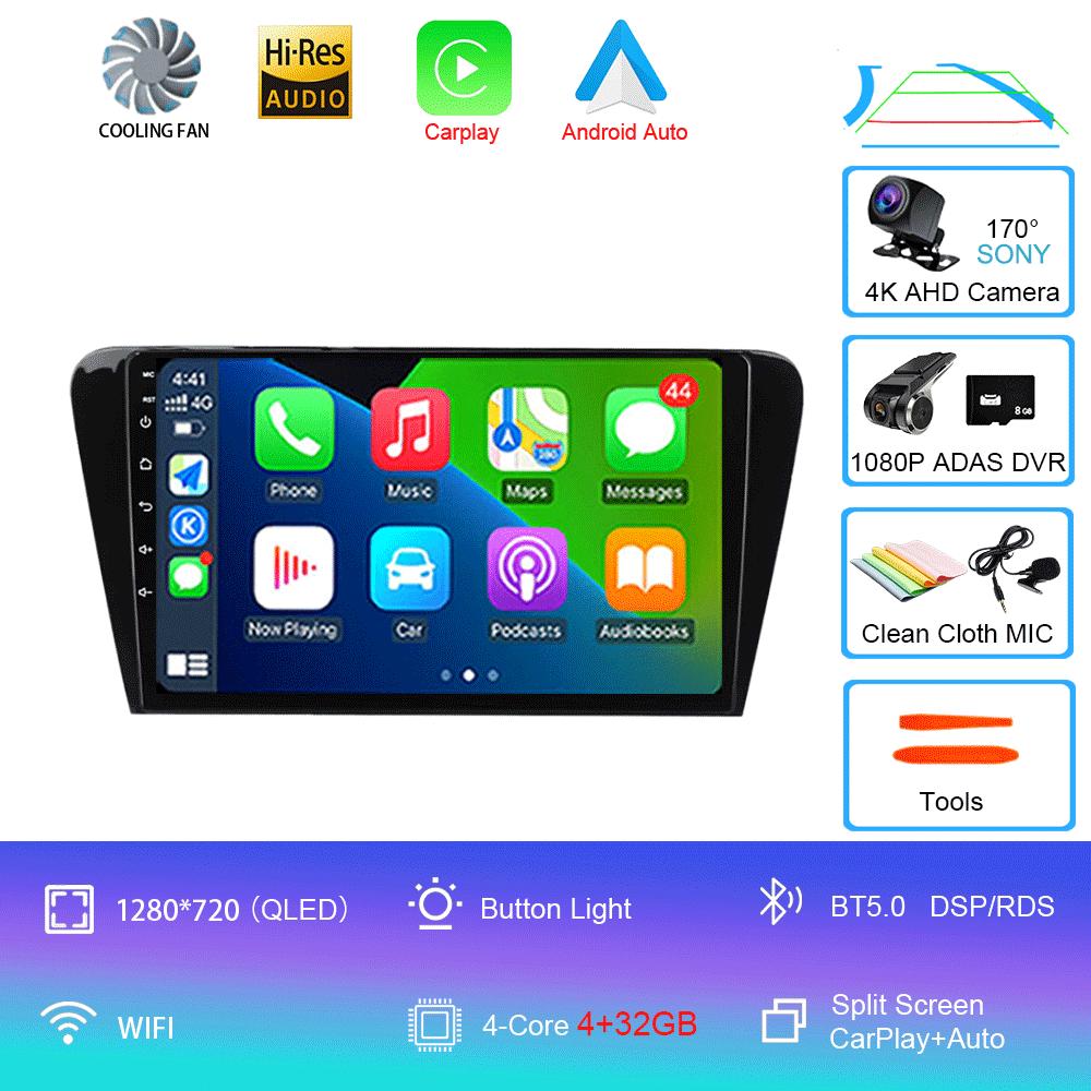 Pentru Volkswagen Skoda Octavia 3 A7 2013-2018 auto radio multimedia player video navigație GPS 4G Carplay 2 DIN Android 14