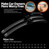 Front Windshield Windscreen Wiper Blades Carbon Fibre Wipers For Citroen C1 MK1 C2 Europe C3 Aircross 2005-2020